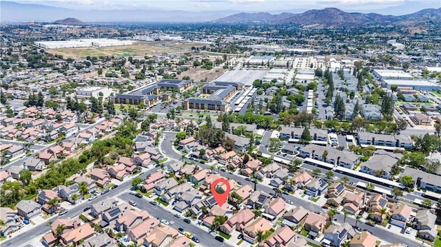 861 Shade Tree Way, Corona, CA 92878 - aerial overview of property's location featuring a mountain backdrop