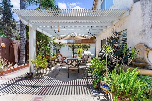 861 Shade Tree Way, Corona, CA 92878 - view of patio / terrace with outdoor dining space and a pergola