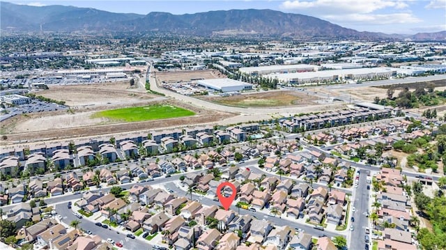861 Shade Tree Way, Corona, CA 92878 - aerial overview of property's location with a mountainous background
