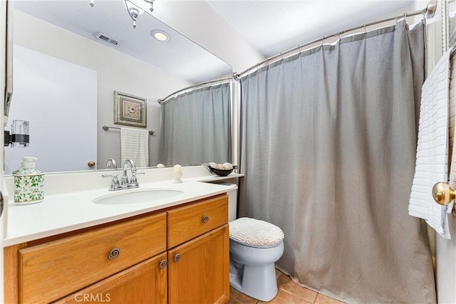 861 Shade Tree Way, Corona, CA 92878 - full bath with vanity, tile patterned floors, and a shower with curtain