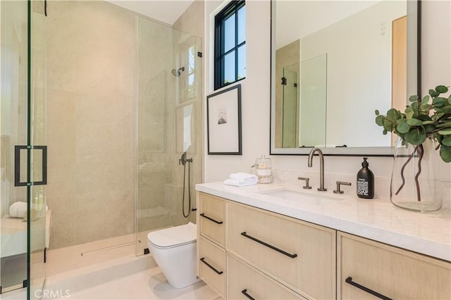 16711 Moorpark St, Encino, CA 91436 - full bathroom featuring vanity and a shower stall