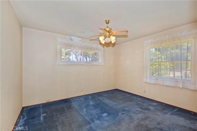 8356 Duarte Rd, San Gabriel, CA 91775 - carpeted spare room featuring a ceiling fan