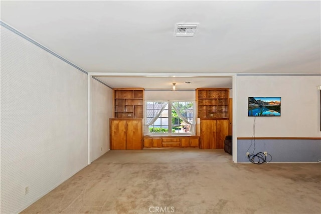 8356 Duarte Rd, San Gabriel, CA 91775 - unfurnished living room with carpet floors and built in features