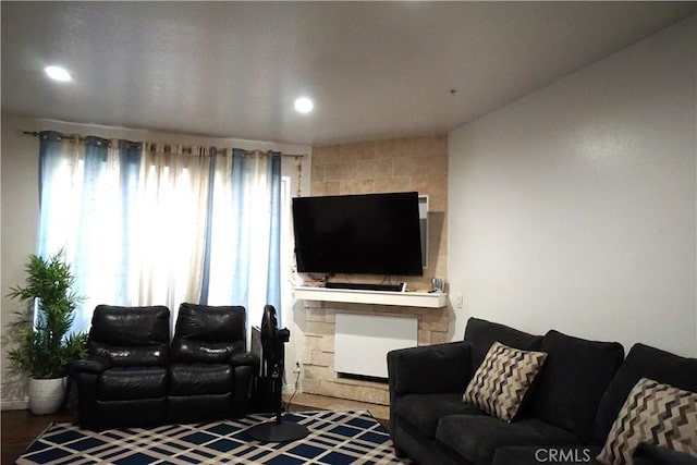 18347 Saticoy St Unit 33, Reseda, CA 91335 - living room featuring recessed lighting and wood finished floors