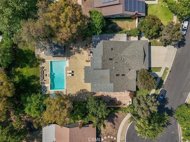 10624 Nevada Ave, Chatsworth, CA 91311 - aerial view of property and surrounding area with a pool