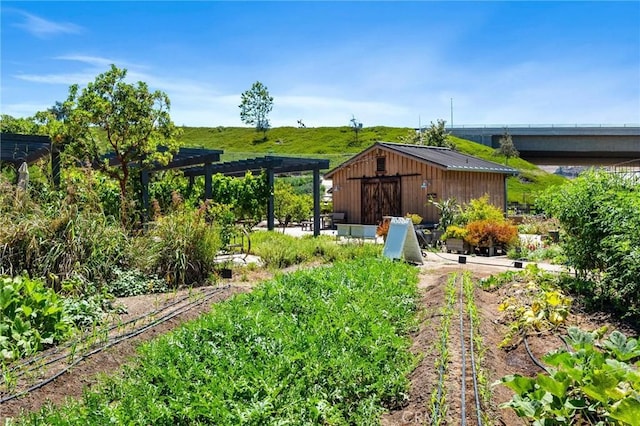 5 Zacate St, Rancho Mission Viejo, CA 92694 - view of yard featuring a pergola and an outbuilding