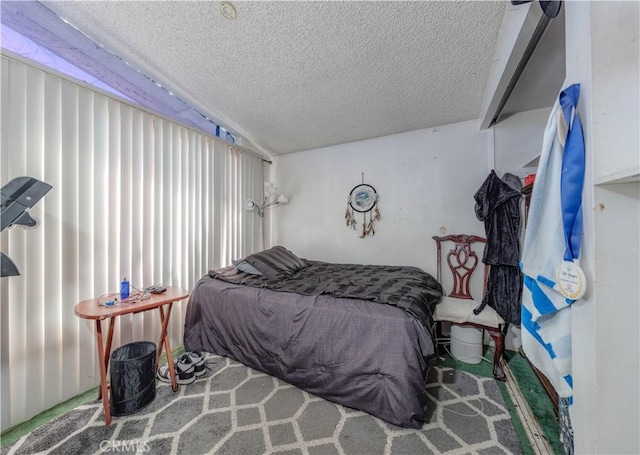 13572 Sutter Dr, Westminster, CA 92683 - carpeted bedroom with a textured ceiling and vaulted ceiling