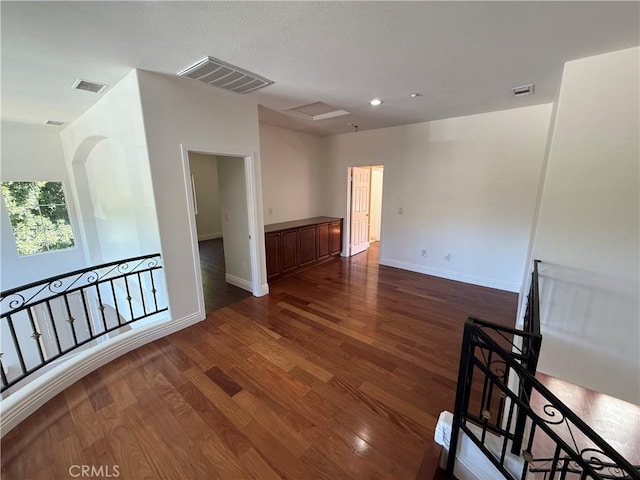 11737 Lois Ct, Granada Hills, CA 91344 - unfurnished room with dark wood-style flooring and recessed lighting