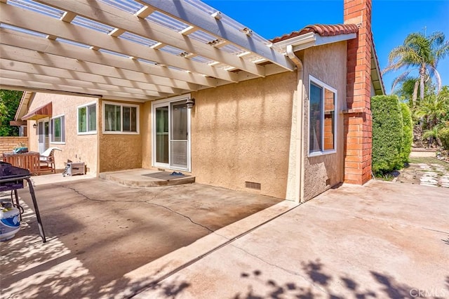 2580 Crown Way, Fullerton, CA 92833 - view of patio featuring a pergola