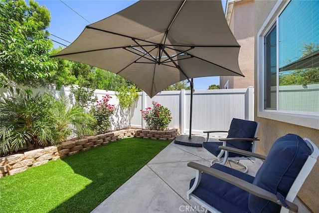 247 Lockhart Way, West Covina, CA 91790 - fenced backyard with a patio area
