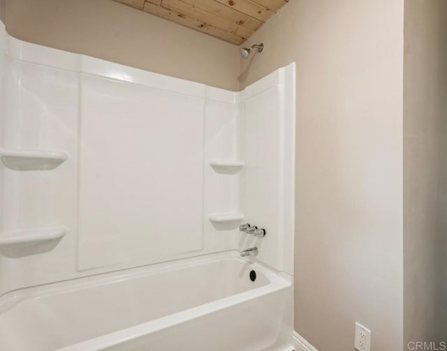 8438 Valley View Trl, Pine Valley, CA 91962 - full bathroom with shower / bathtub combination and wooden ceiling