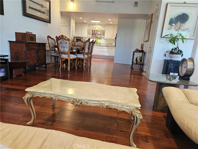 1402 Golden Rain Rd Unit 55G, Seal Beach, CA 90740 - living area featuring wood finished floors