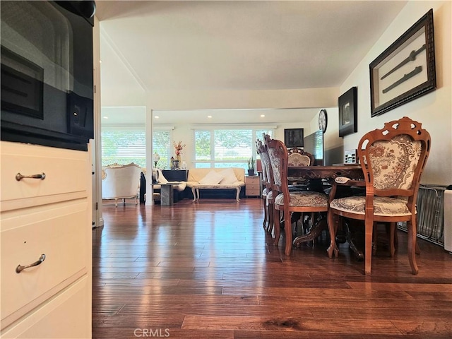 1402 Golden Rain Rd Unit 55G, Seal Beach, CA 90740 - dining area with hardwood / wood-style floors