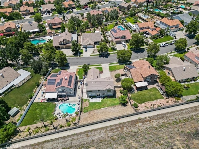 14080 Crestline Pl, Rancho Cucamonga, CA 91739 - aerial view of property and surrounding area with a pool area and nearby suburban area