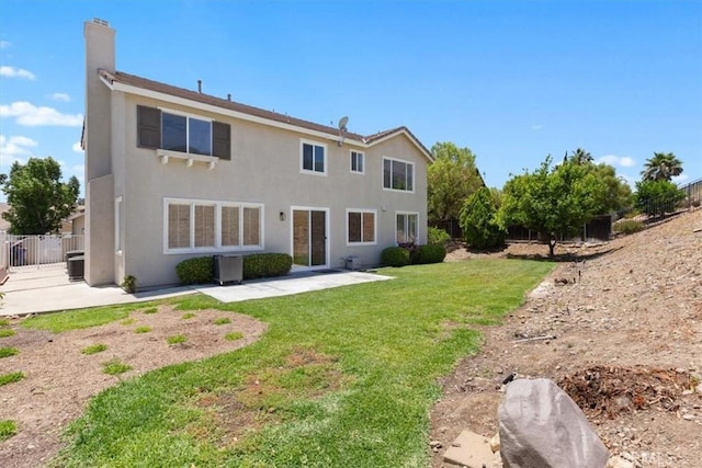 14080 Crestline Pl, Rancho Cucamonga, CA 91739 - rear view of property featuring a patio area, a chimney, and stucco siding