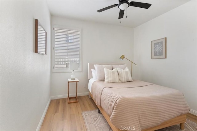 14080 Crestline Pl, Rancho Cucamonga, CA 91739 - bedroom featuring light wood-style floors and a ceiling fan