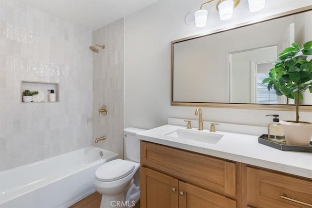 14080 Crestline Pl, Rancho Cucamonga, CA 91739 - full bath featuring vanity and tub / shower combination