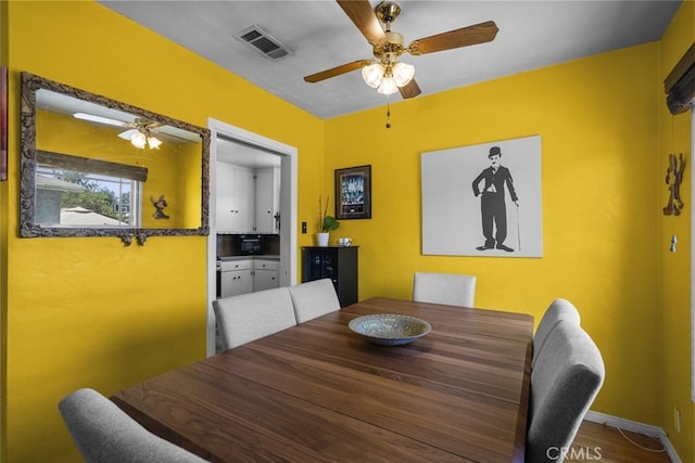 2184 S Towne Ave, Pomona, CA 91766 - dining space with a ceiling fan