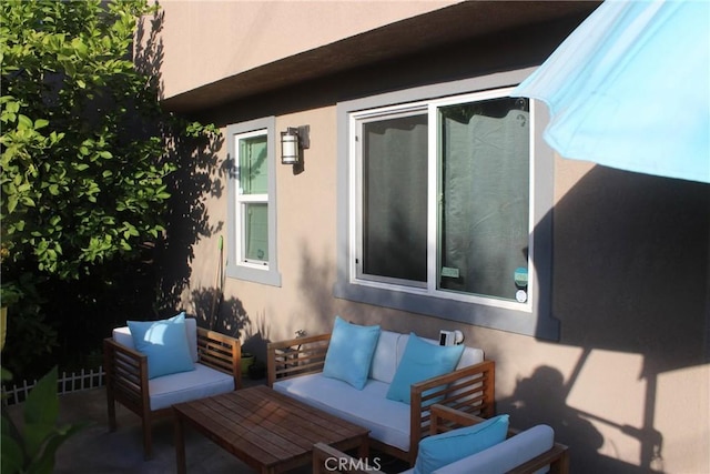 12801 N Watt Ln Unit A, Sylmar, CA 91342 - view of patio featuring an outdoor hangout area