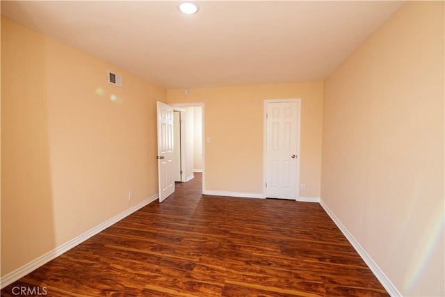 10345 Encino Ave, Granada Hills, CA 91344 - empty room featuring dark wood finished floors and recessed lighting