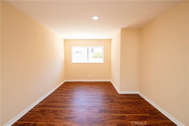 10345 Encino Ave, Granada Hills, CA 91344 - empty room featuring dark wood-type flooring and recessed lighting