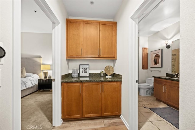 505 Falling Leaf, Monrovia, CA 91016 - bar with a sink and light tile patterned flooring