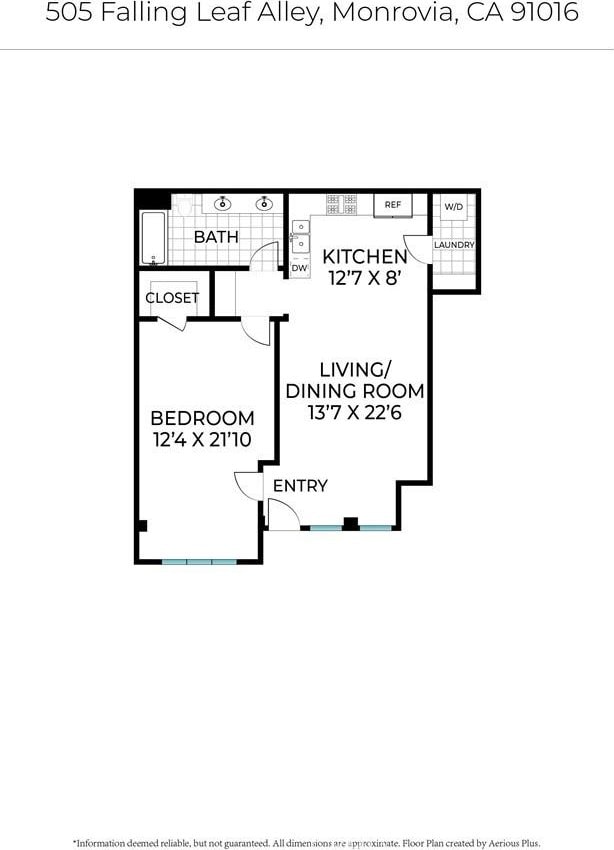 505 Falling Leaf, Monrovia, CA 91016 - view of floor plan / room layout