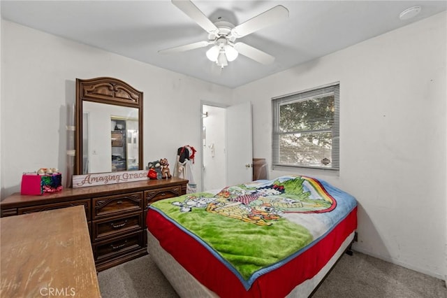 23034 Cedar Way, Crestline, CA 92325 - bedroom with carpet and a ceiling fan