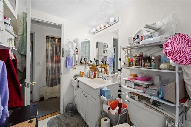 23034 Cedar Way, Crestline, CA 92325 - bathroom featuring vanity and toilet