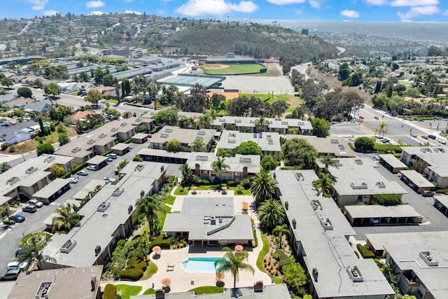 6820 Hyde Park Dr Unit A, San Diego, CA 92119 - aerial view of property's location with a pool area