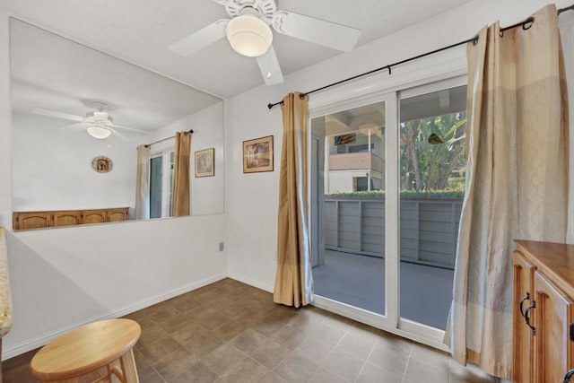 6820 Hyde Park Dr Unit A, San Diego, CA 92119 - spare room with a ceiling fan and baseboards