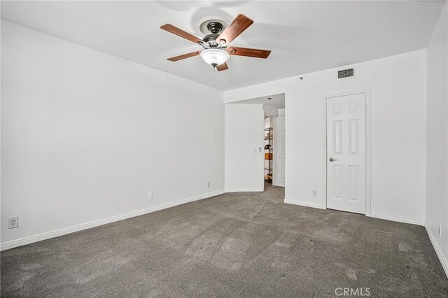 120 The Unit 210, Redondo Beach, CA 90277 - empty room with ceiling fan and carpet floors