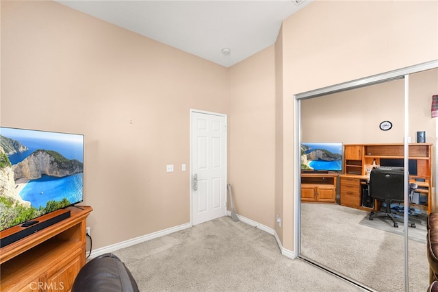 14067 Glendale Ct, Rancho Cucamonga, CA 91739 - home office with carpet floors and baseboards