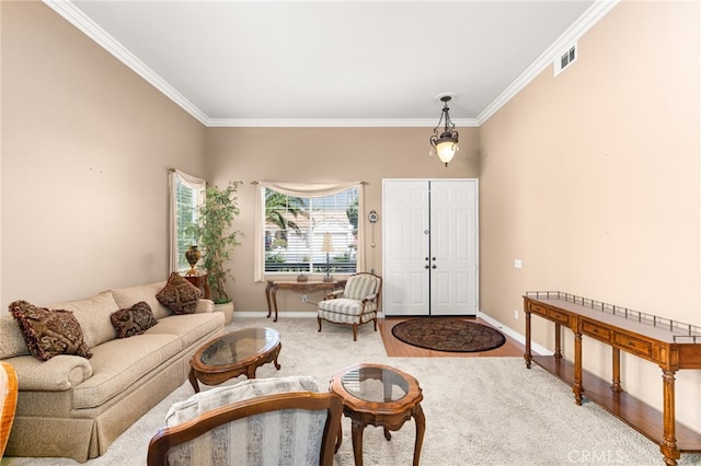 14067 Glendale Ct, Rancho Cucamonga, CA 91739 - living area with crown molding and baseboards