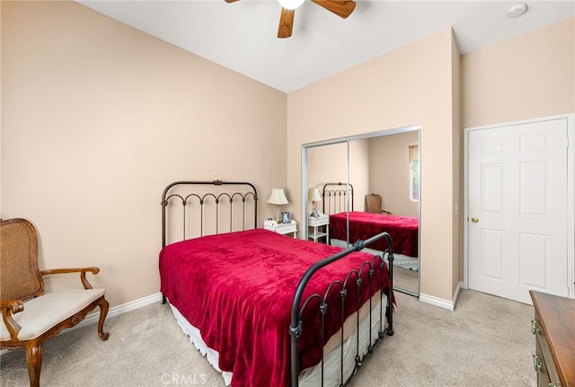14067 Glendale Ct, Rancho Cucamonga, CA 91739 - bedroom with carpet and a ceiling fan