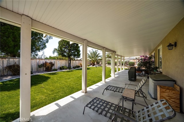 14067 Glendale Ct, Rancho Cucamonga, CA 91739 - fenced backyard featuring a patio