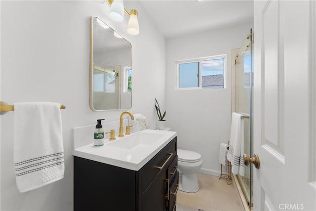 569 S Fenimore Ave, Covina, CA 91723 - bathroom featuring vanity and a shower with shower door