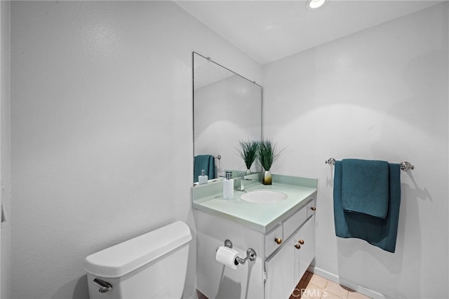 4320 Glencoe Ave Unit 2, Marina Del Rey, CA 90292 - half bath featuring vanity and tile patterned floors