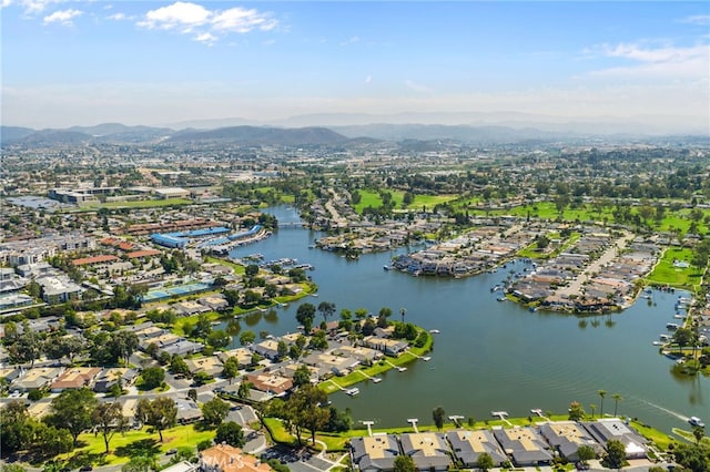 982 Camino Del Arroyo Dr Unit 49, San Marcos, CA 92078 - aerial perspective of suburban area with a water and mountain view
