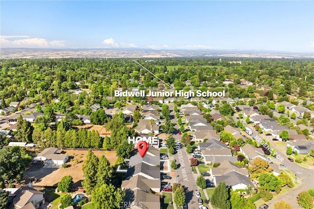 1057 Windsor Way, Chico, CA 95926 - aerial perspective of suburban area featuring a forest