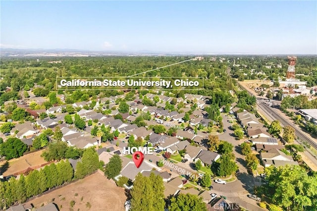 1057 Windsor Way, Chico, CA 95926 - aerial view of property and surrounding area