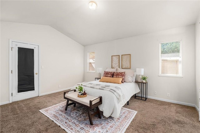 1057 Windsor Way, Chico, CA 95926 - bedroom with carpet floors, vaulted ceiling, and multiple windows