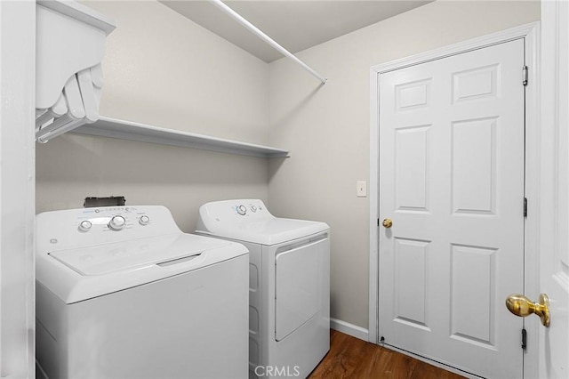 1057 Windsor Way, Chico, CA 95926 - laundry room with washer and dryer and dark wood finished floors