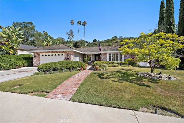 24802 La Plata Dr, Laguna Niguel, CA 92677 - single story home with a garage, a tiled roof, a front yard, and driveway
