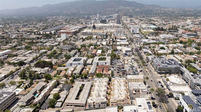 116 W Maple St Unit 25, Glendale, CA 91204 - aerial view of property's location featuring a mountain backdrop and nearby urban area