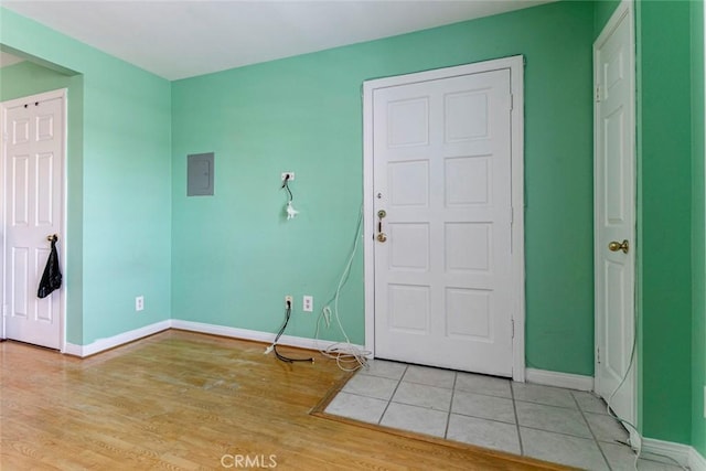 116 W Maple St Unit 25, Glendale, CA 91204 - entryway featuring light wood-type flooring and electric panel