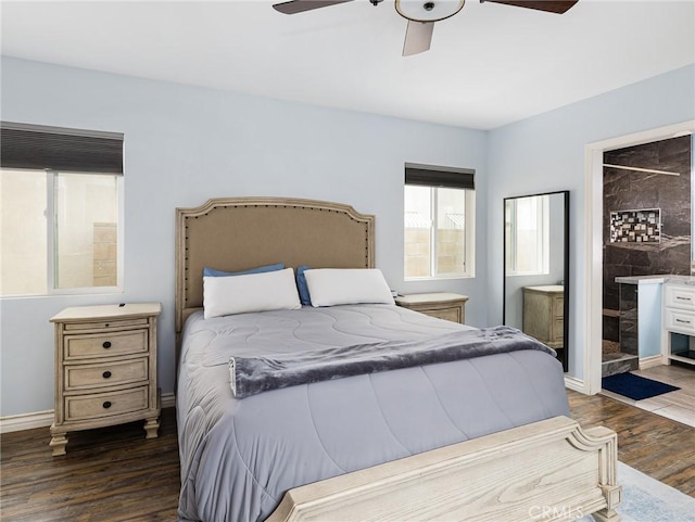 5243 E Monlaco Rd, Long Beach, CA 90808 - bedroom featuring wood finished floors and ceiling fan