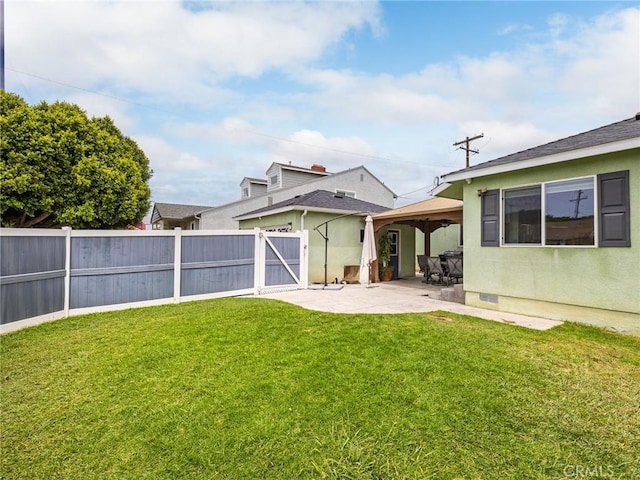 5243 E Monlaco Rd, Long Beach, CA 90808 - view of yard featuring a gazebo, a patio, and a gate