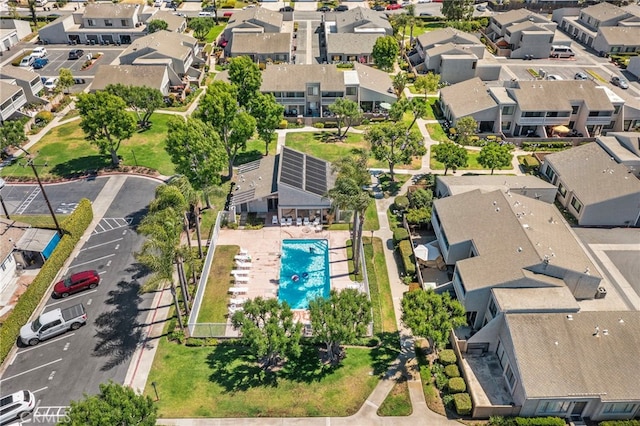 17842 Beard Ln Unit 88, Huntington Beach, CA 92647 - aerial view of residential area featuring a pool area