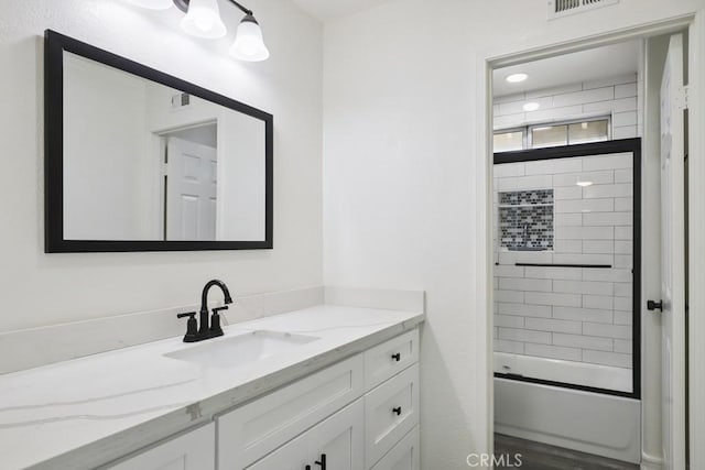 14226 Remington Ct, Fontana, CA 92336 - bathroom featuring vanity and shower / bathtub combination